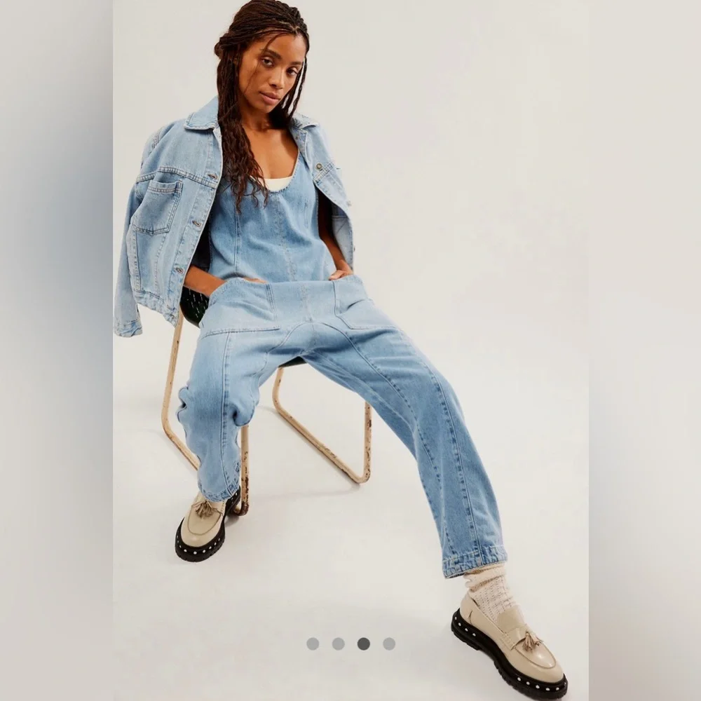 COPY - COPY - Free People High Roller Jumpsuit - Picture 3 of 8